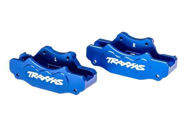 Traxxas 10951-BLUE Aluminum Front Left/Right Brake Calipers Blue for Sand Car