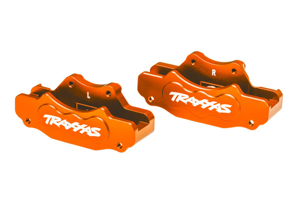 Traxxas 10951-ORNG Aluminum Front Left/Right Brake Calipers Orange for Sand Car