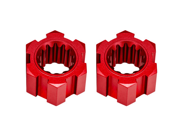 Traxxas 10954-RED Front Aluminum Wheel Hex Hubs for Pro Scale Sand Car