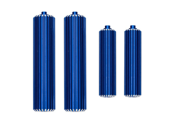 Traxxas 10966-BLUE Aluminum Front/Rear Shock Reservoirs Set Blue for Sand Car Traxxas 10966-BLUE Aluminum Front/Rear Shock Reservoirs Set Blue for Sand Car