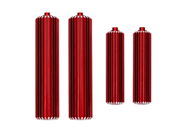 Traxxas 10966-RED Aluminum Front/Rear Shock Reservoirs Set Red for Sand Car