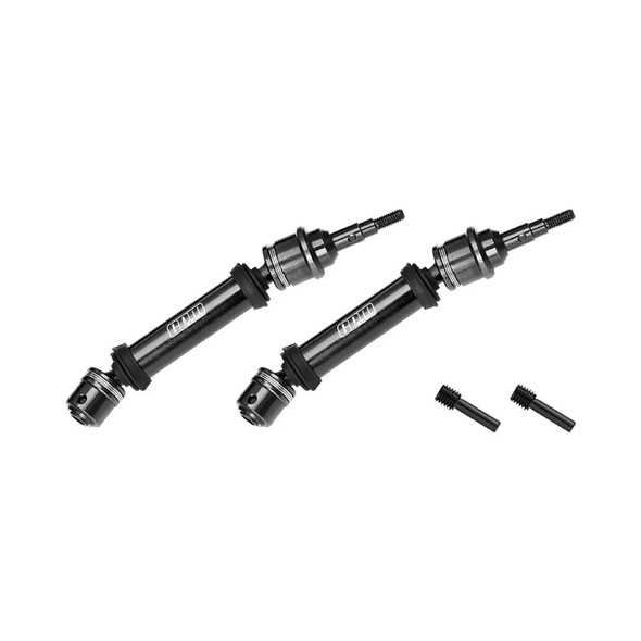 GPM Carbon Steel + Alum Rear CVD Drive Shaft Black for 1/10 Ford Fiesta ST Rally