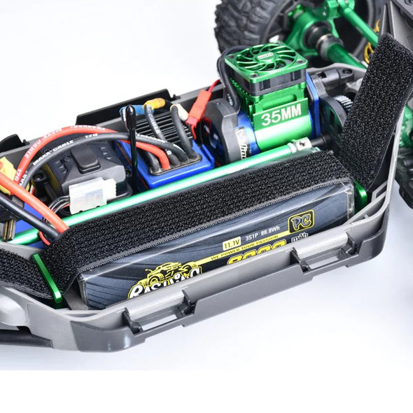 GPM Aluminum 7075 Alloy Retainer Battery Hold-Down Green for Traxxas 1:8 Jato