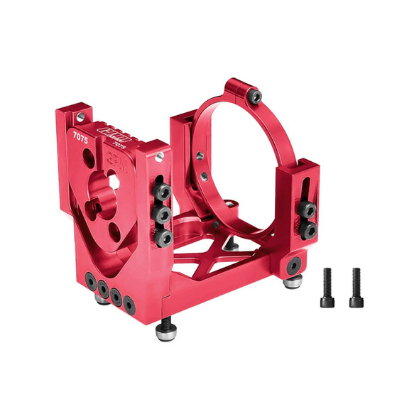 GPM Alum 7075-T6 Alloy Oversized Motor Base Red for Pro Scale Sand Car / XRT