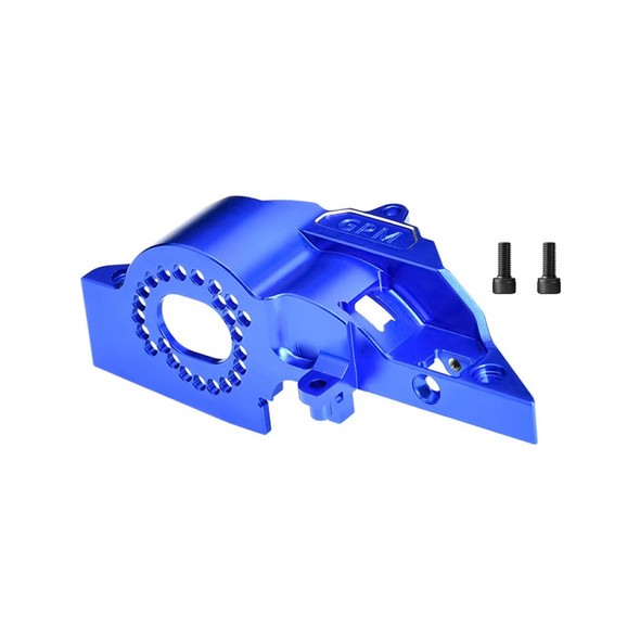 GPM Aluminum 7075 Alloy Integrated Motor Base Blue for Traxxas 1:16 Mini XRT/Maxx
