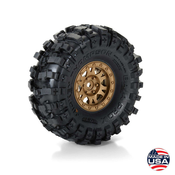 Pro-Line 1/10 Limited Edition Mickey Thompson Baja Pro X 1.9" Crawler Tires Bronze Wheels (2)