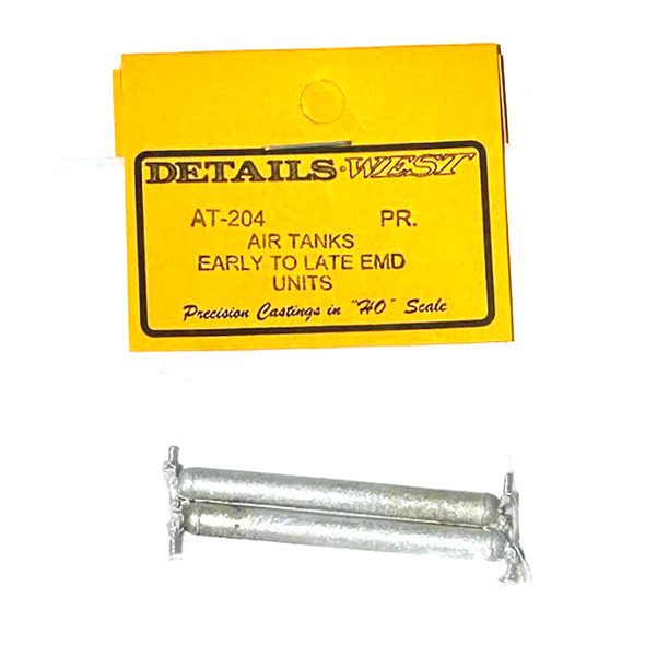 Details West AT-204 Air Tanks - Underframe f/EMD Hood Units HO Scale