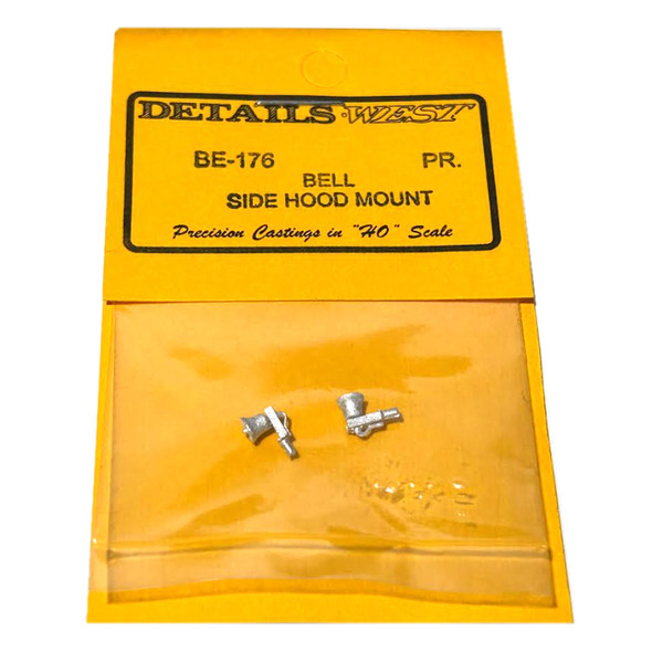 Details West BE-176 Bell Side Hood Mount (2) HO Scale