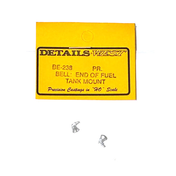 Details West BE-238 Bells (2) End of Fuel Tank Mount HO Scale