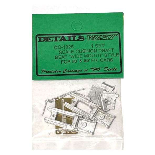 Details West CC-1026 Scale Cushion Draft Gear for 50' & 60' Freight Cars HO Scale