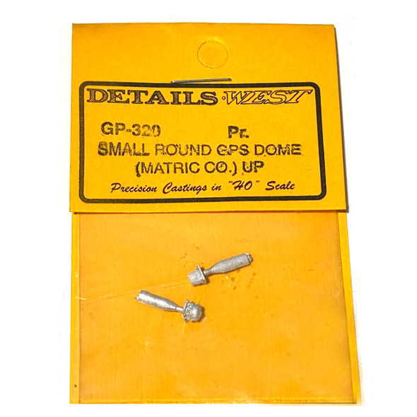 Details West GP-320 Small Round GPS Dome (Matric Co.) Union Pacific (2) HO Scale