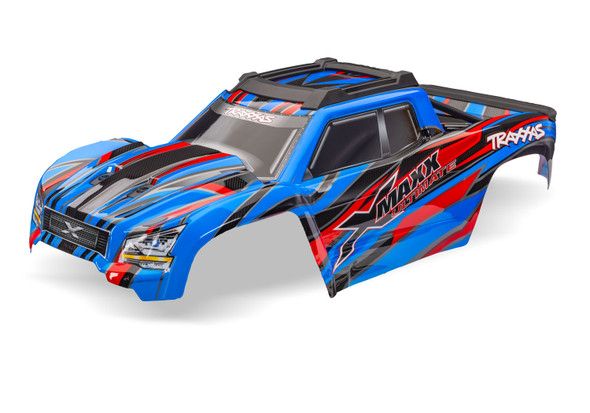 Traxxas 7936-BLUE X-Maxx Ultimate Blue ProGraphix Pain Body w/ Decals Applied