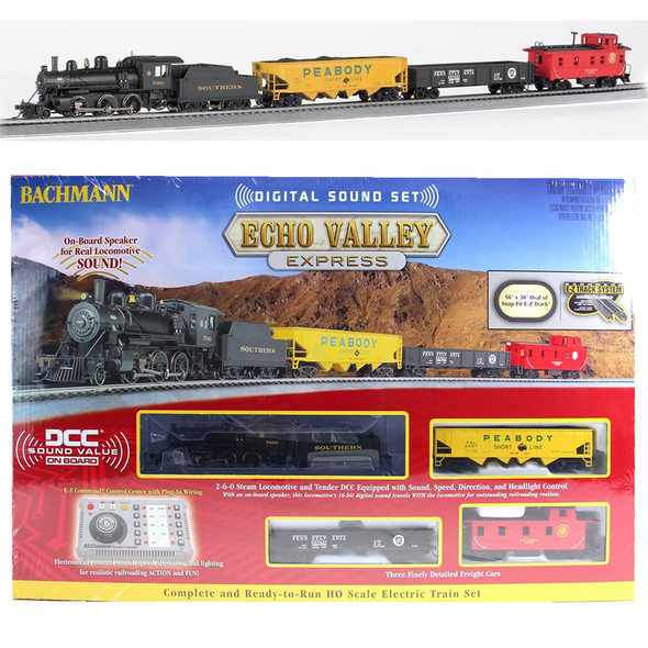 Bachmann 00825 Echo Valley Express Electric Train Set w/Digital Sound Set  HO Scale