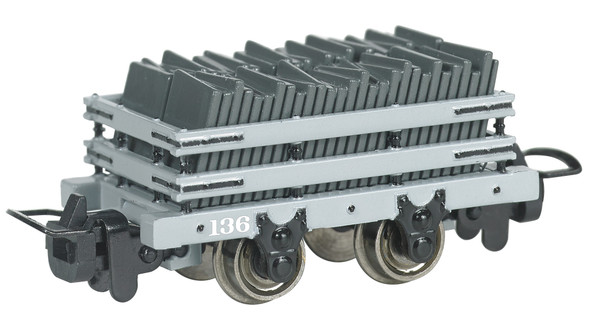 Bachmann 77314 Thomas & Friends Rolling Stock Narrow Gauge Slate Wagon w/ Load #136 HOn30 Scale