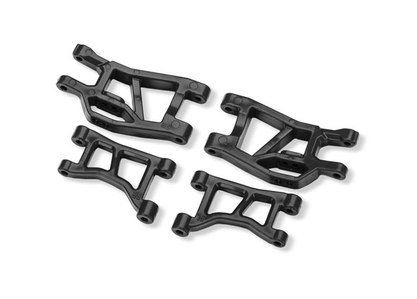 Traxxas 10831 Front Upper & Lower Suspension Arms (L&R) Black for Mini Slash 4x4/Mini Rally