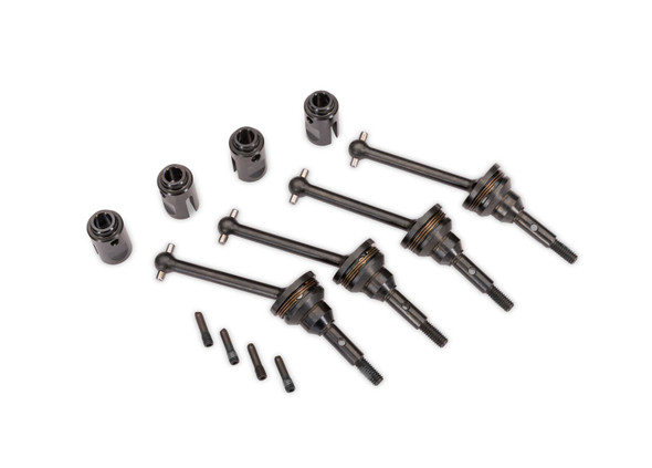 Traxxas 10850X Steel CV Driveshaft & Drive Cups (4) for Mini Slash 4x4 / Mini Rally VXL