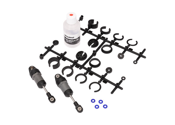 Traxxas 10860 Short Gray Ultra Shocks w/ Springs (2) for Mini Slash 4x4 / Mini Rally