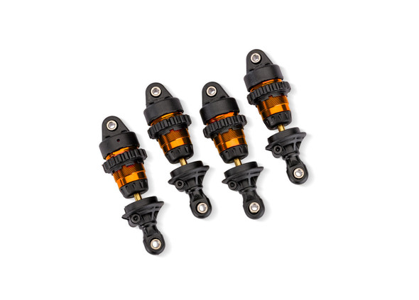 Traxxas 10865-ORNG Aluminum GTR Short Shocks (4) for Mini Slash 4x4/Mini Rally