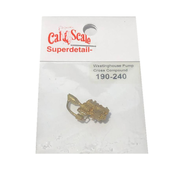 Cal Scale 190-240 Steam Loco Air Compressor Westinghouse Cross Compound HO Scale