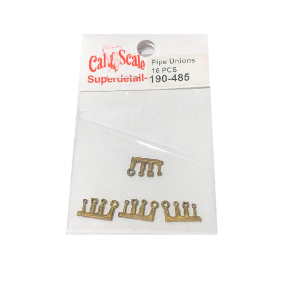 Cal Scale 190-485 Steam Loco Pipe Unions Square & Round (16Pcs) HO Scale