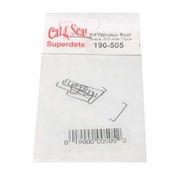 Cal Scale 190-505 Grabs for EMD FT & F-Unit Diesels (12) .012" Wire HO Scale