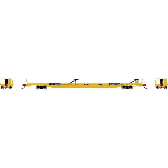 Athearn ATH14348 F89F Trailer, TTX/Yellow #155700 Freight Cars N Scale
