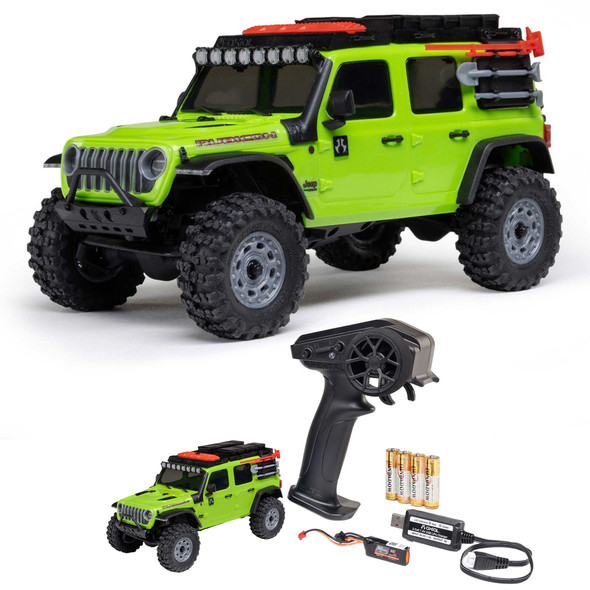 Axial - AXI-2261T1 1/30 Axial SCX30 Jeep Wrangler Green w/ Battery & Charger