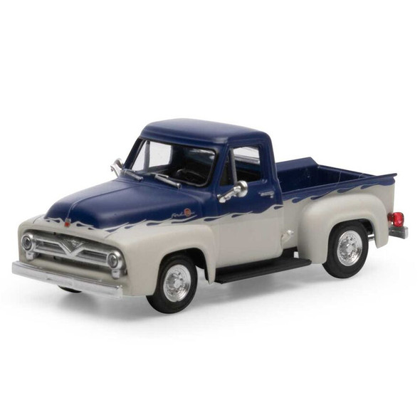 Athearn ATH26466 1955 Ford F-100 Pickup - Blue / White HO Scale
