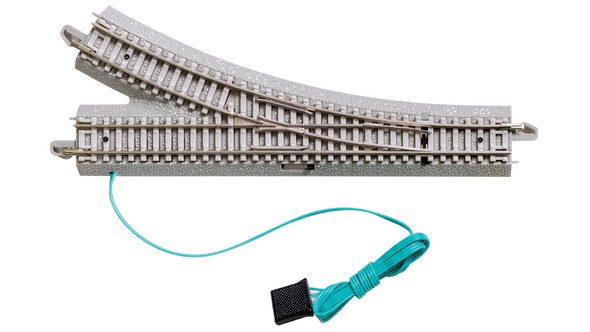 Bachmann 44062 E-Z Track with Concrete Ties - Remote Turnout - Right - N Scale