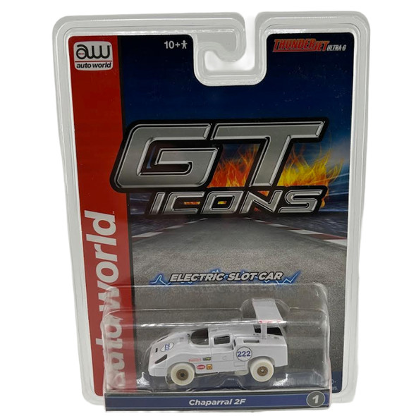 Auto World Thunderjet 1966 Chaparral 2F iWheels #222 HO Scale Slot Car