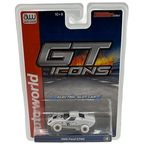 Auto World Thunderjet 1966 Ford GT40 iWheels HO Scale Slot Car