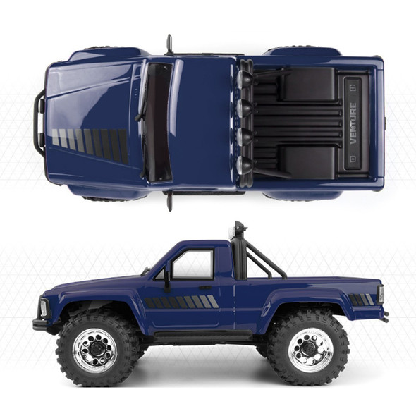 HPI 161254 1/18 Venture18 FLUX Brushless 1985 Toyota Hilux SR5 4WD RTR Blue Truck