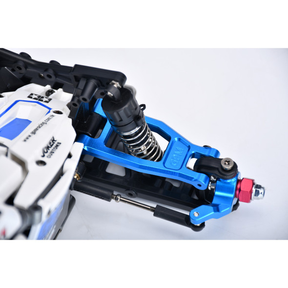 GPM Aluminum 7075-T6 Alloy Front Upper Suspension Arms Sky Blue for Tamiya DT-04