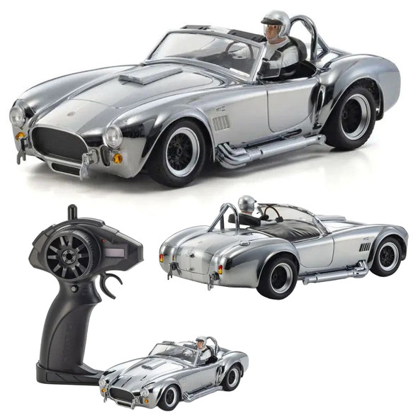 Kyosho 66610C FIRST Mini-Z Shelby Cobra 427 S/C RTR Chrome - Nitro