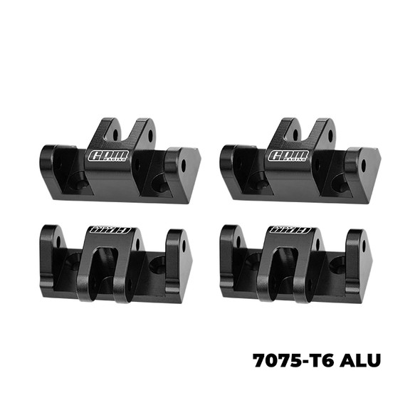 GPM Aluminum 7075-T6 Alloy Lower Shock Mount Black for Losi 1/8 LMT 2.0