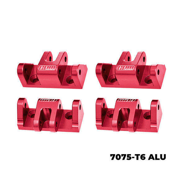 GPM Aluminum 7075-T6 Alloy Lower Shock Mount Red for Losi 1/8 LMT 2.0