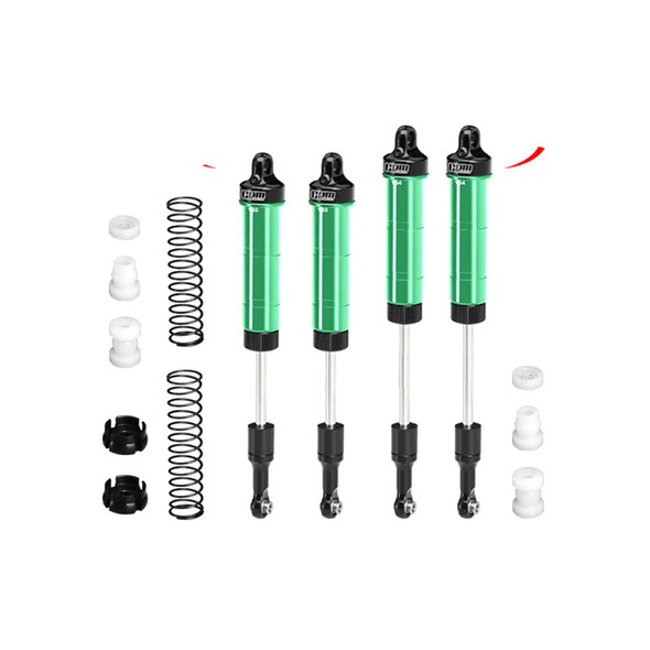 GPM Aluminum Front Or Rear Spring Shock 130 & 134mm Green for Losi 1/8 LMT 2.0