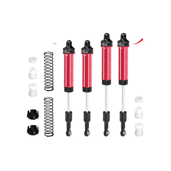 GPM Aluminum Front Or Rear Spring Shock 130 & 134mm Red for Losi 1/8 LMT 2.0