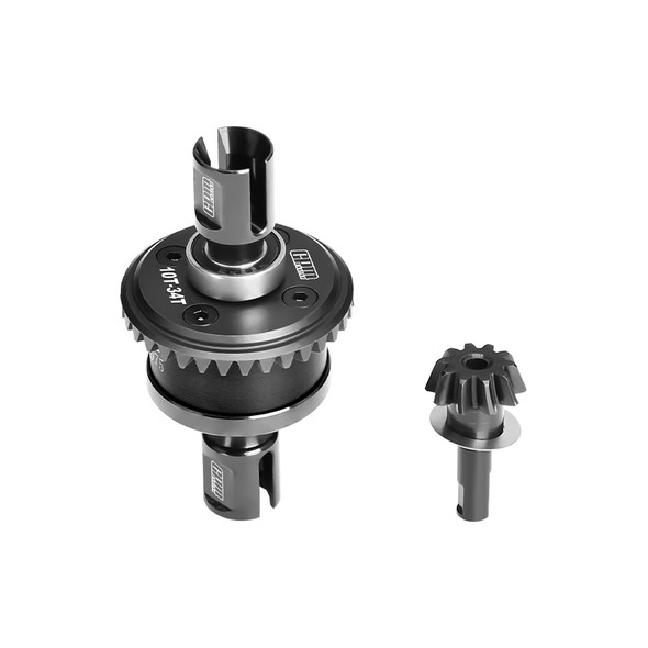 GPM 20CrMnTi Steel + 7075 Alloy F/R Differential Black for Arrma 1:8 KRATON 6S