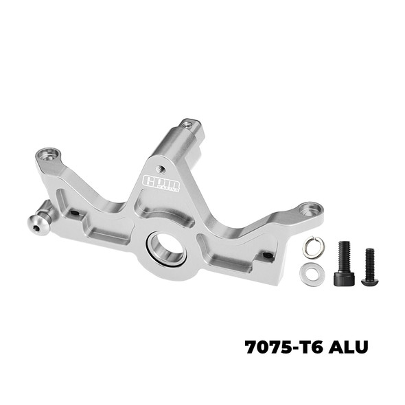 GPM Aluminum 7075-T6 Alloy Bearing Motor Mount Silver for 1/10 Slash 4x4