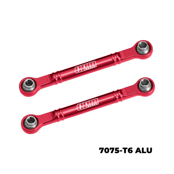 GPM Alum 7075-T6 Alloy Front Steering Toe Links 51mm Red for 1/16 Mini Slash