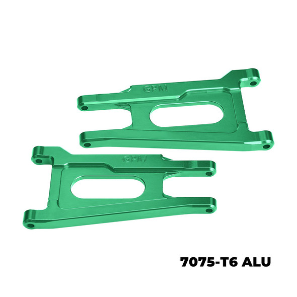 GPM Aluminum Front Or Rear Suspension Arms Green for 1/10 Ford Fiesta ST Rally