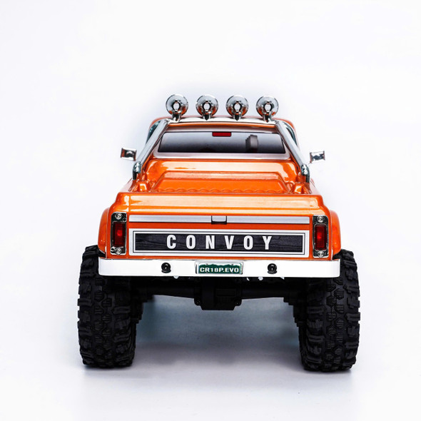 HobbyPlus CR18P EVO V2 Convoy, Brushed, 4x4 RTR Trail Crawler Hugger Orange