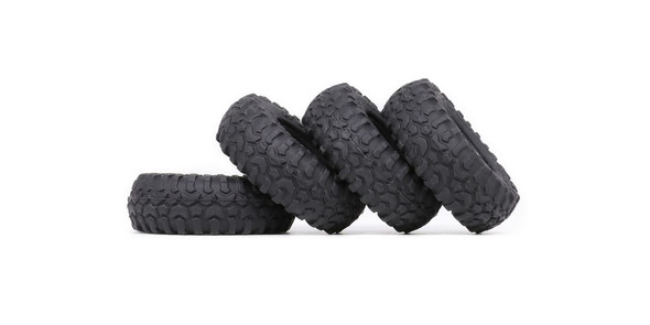 Orlandoo Hunter Model GA1008 Rubber Tire 8 (4) Black : 1/35 & 1/32 RC Crawlers