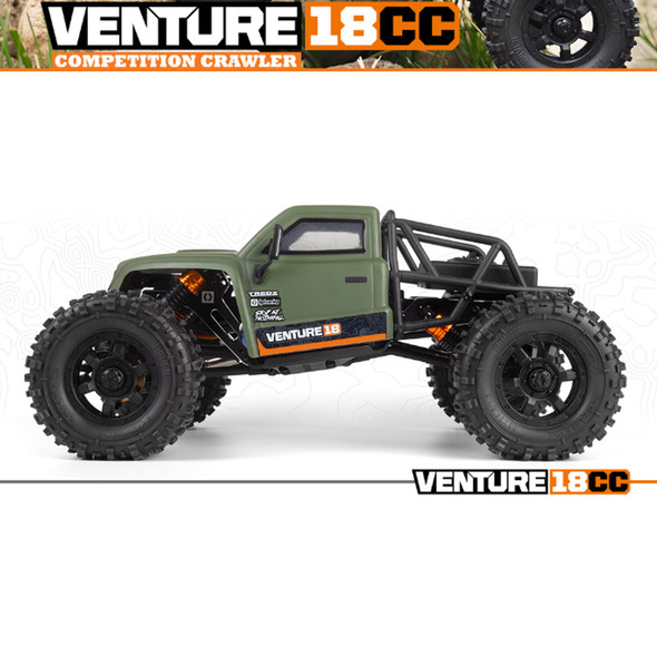 HPI 160809 1/18 Venture18 CC Flux Competition 4WD Off-Road RTR Crawler Green