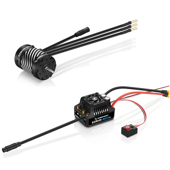 Hobbywing 38020347 EZRUN MAX10 G2 Brushless Combo (80A ESC + 3652 4100KV G3 Motor)