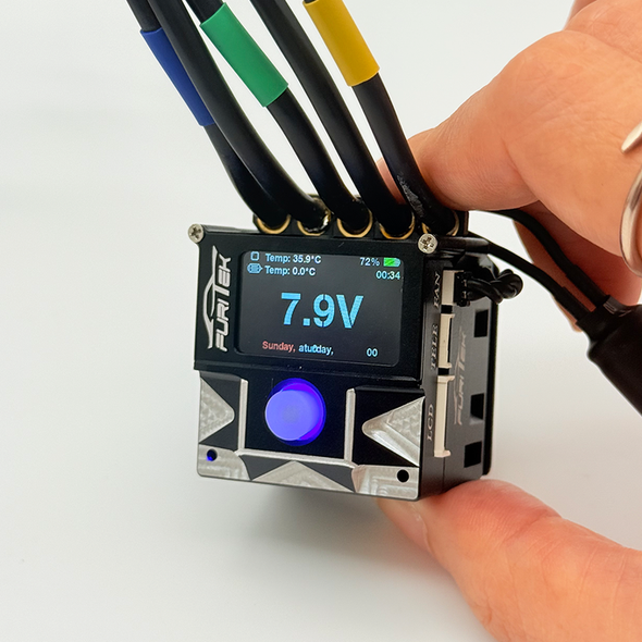 Furitek SlideTech PRO 1/10 Brushless ESC w/ OLED & Internal Fan Black Edition