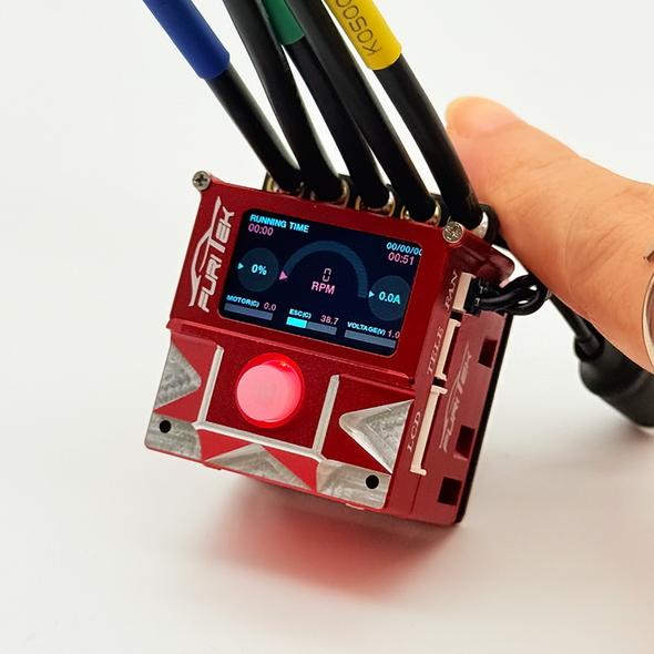 Furitek SlideTech PRO 1/10 Brushless ESC w/ OLED & Internal Fan Red Edition
