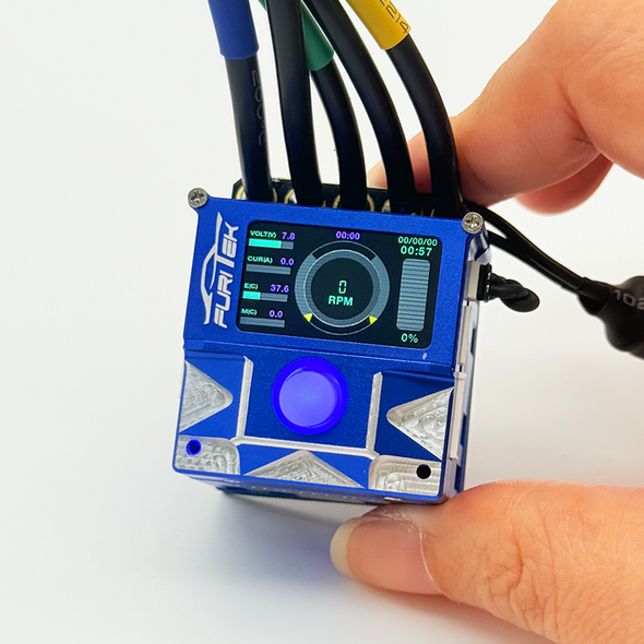 Furitek SlideTech PRO 1/10 Brushless ESC w/ OLED & Internal Fan Blue Edition