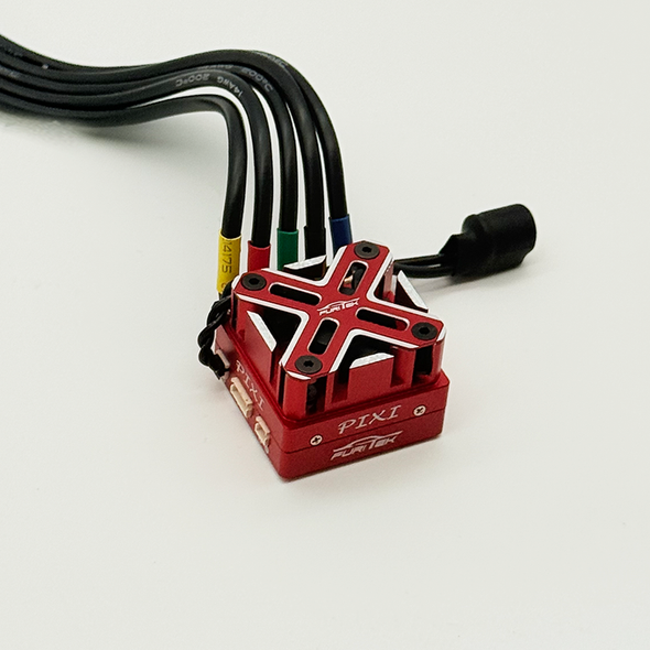Furitek PIXI Red Edition Brushless ESC w/ WiFi Module & FAN for 1/10 Drift Cars